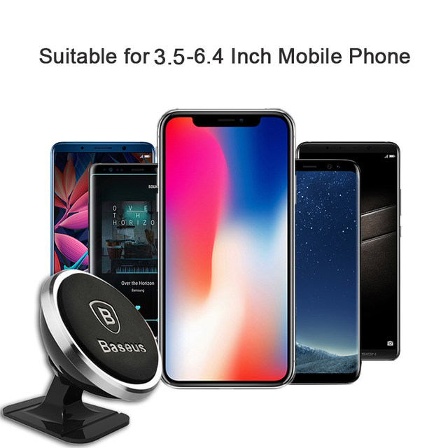 Baseus Magnetic Car Phone Holder Universal Magnet Mount Phone Holder in car Mobile Phone Holder Stand For iPhone X 8 Samsung S9
