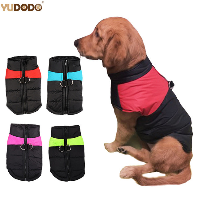 Winter Warm Dog Clothes Zip Jacket , High Quality