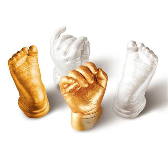3D Hand FootPrint Molder For Baby , Powder Plaster Hand Mold Kit, Hand Print Foot Print