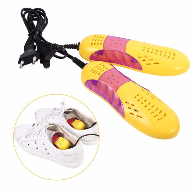 Free Shipping Race Car Shape Voilet Light Shoe Dryer Foot Protector Boot Odor Deodorant Dehumidify Device Shoes Drier Heater