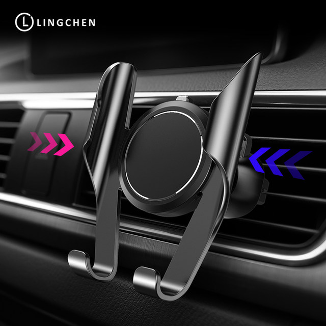 LINGCHEN Car Phone Holder Universal in Car Holder Stand Air Vent Mount Clip Cell Mobile Phone Holder 360 Rotation for iPhone 8+