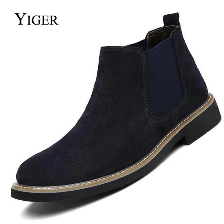 Genuine Leather Fashion Men Casual Boots