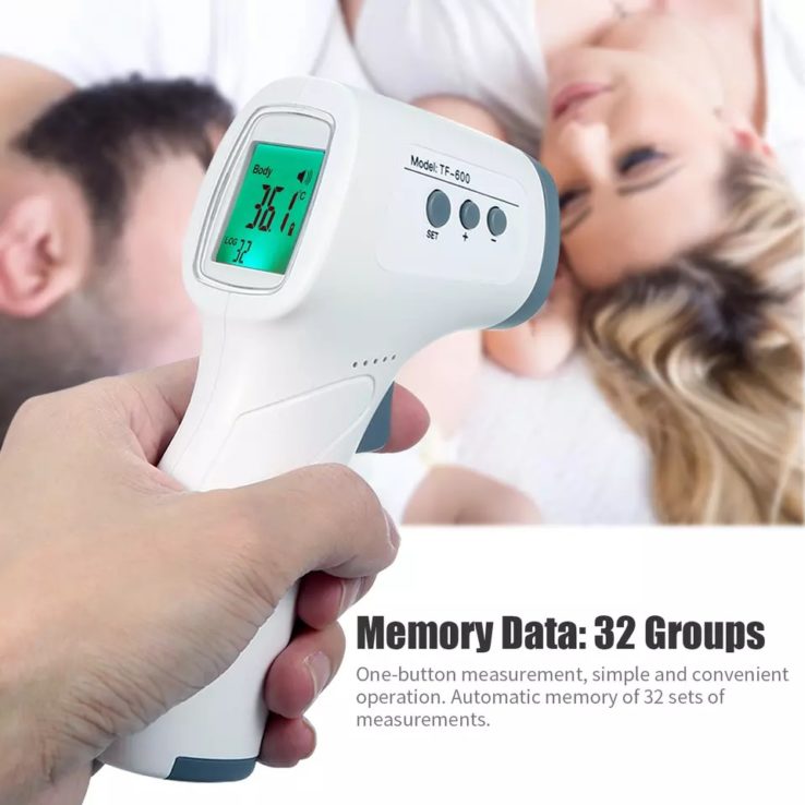 Non-Contact Thermometer  Infrared IR Temperature Meter Digital Temperature Gun LCD Display Thermometer  with Fever Alarm