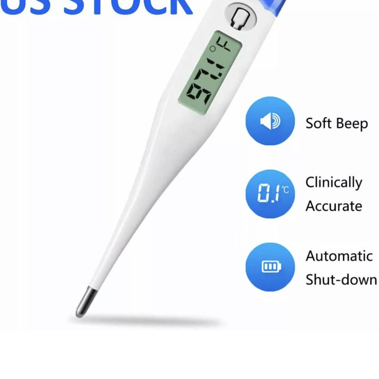 Digital Fever Thermometer for Adults and Kids, Medical Oral/Rectal/Underarm Body Temperature Checker